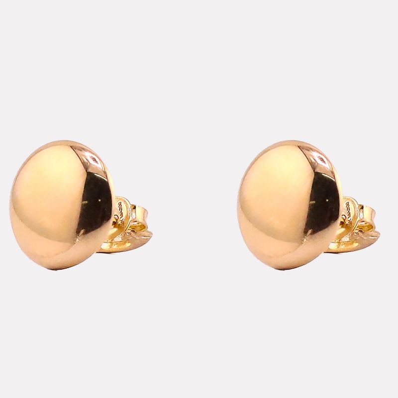 Aretes Circulo Liso 14k 1.3g